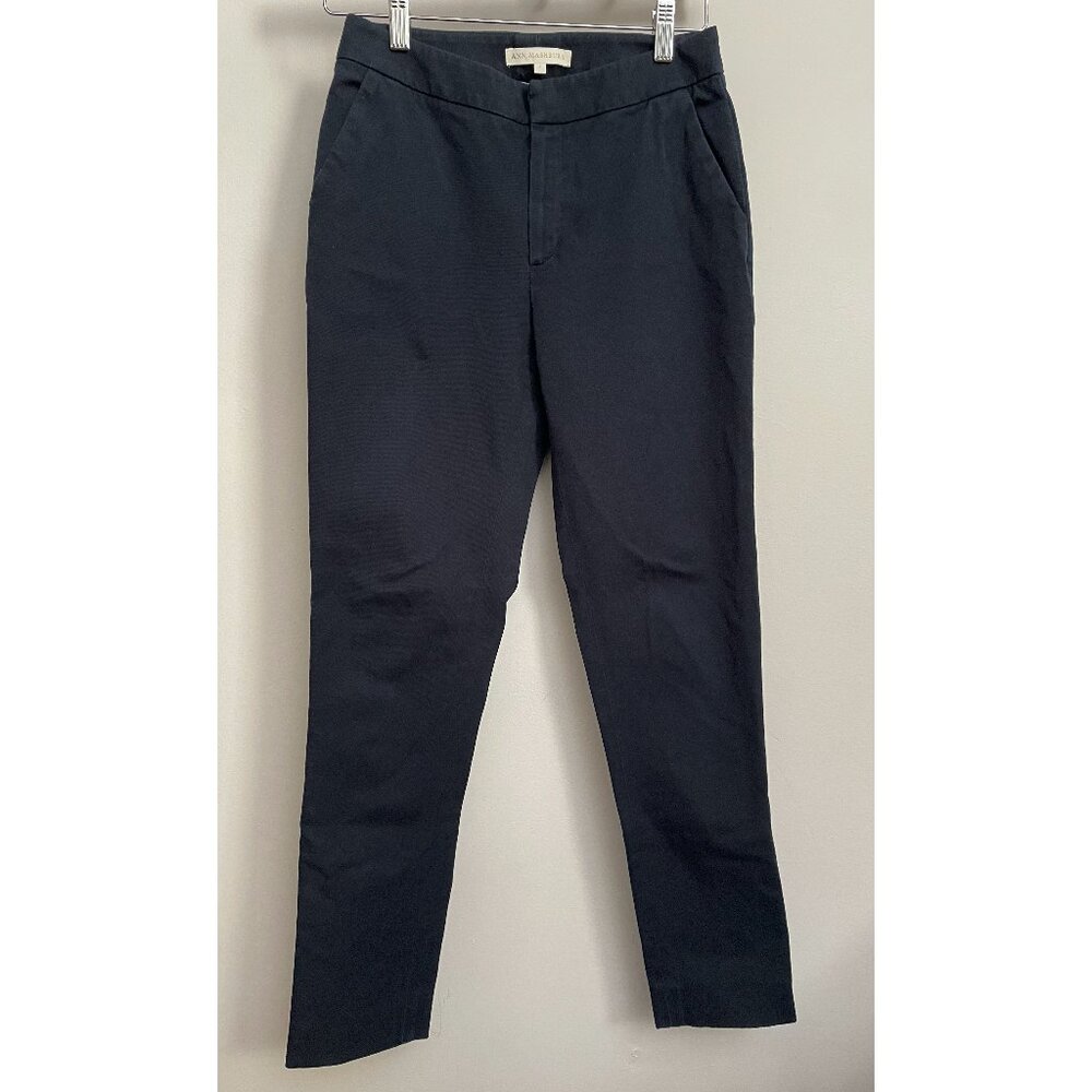 Ann Mashburn “Laura” Navy Stretch Twill Pant, Size 2